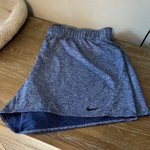 Nike Womens Heathered Blue Drifit Shorts